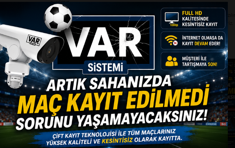 Halı Sahanızda Kesintisiz Maç Kayıt